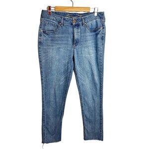 Seven7 Weekend Slim Fit High Rise Jeans  Raw‎ Hem 10